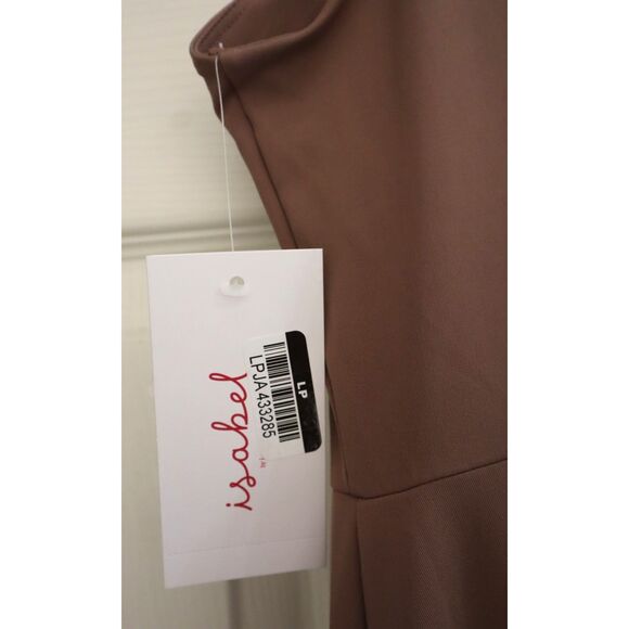 Isabel Maternity by Ingrid & Isabel Women's Sz M Taupe Slit Active Midi Dress - Picture 4 of 16